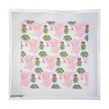 Pink and Green Monkey Pillow