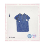 Navy Scrub Top