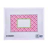 Pink Lattice Monogram Insert