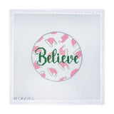 "Believe" Santa Hats Pink