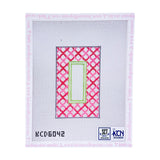 Pink Lattice Monogram Eyeglass Case