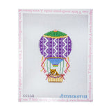 Purple and Pink Hot Air Balloon with  Leopard