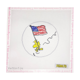 Peanuts Patriotic - Woodstock Flying the Flag