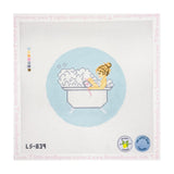 Bathtub Needlepointing