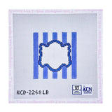 Striped Monogram - Lavender/Blue