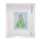 Pastel Christmas Tree with Blue