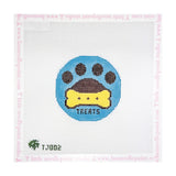 Dog Paw & Bone Treats Aqua