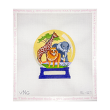 African Animal Snow Globe