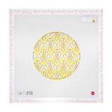 Art Deco Collection:  Scallop Round - Yellow