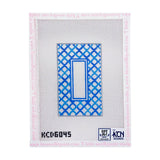 Blue Lattice Monogram Eyeglass Case