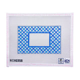 Blue Lattice Monogram Insert
