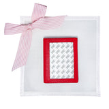 Self Finishing Passport Cover - Pebble Red