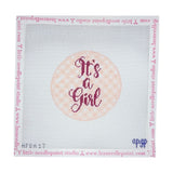 It's A Girl Gingham Round