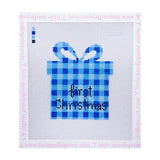 Gingham Baby Gift - Blue