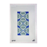 Blue and Green Medallion Eyeglass Case