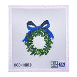 Monogram Blue Wreath