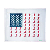 Cowboy Boots and Stars Flag