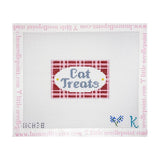 Cat Treats Red Plaid Tag