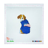 Beagle in US Flag Sweater