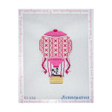 Pink Hot Air Balloon with Panda