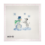 Dalmatian with Snowman