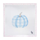 Blue Plaid Fall Pumpkin