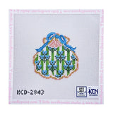 Block Print Gilded Scallop