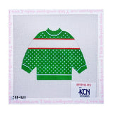 Green Pullover Monogram Sweater