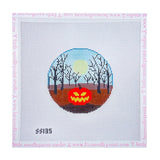 Jack O'Lantern in Forest with Stitch Guide
