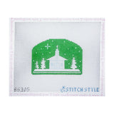 Mint Green Chapel Silhouette