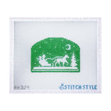 Mint Green Carriage Silhouette