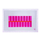 Pink on Pink Stripe Eyeglass Case