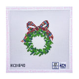 Monogram Plaid Wreath