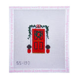 Red Front Door with Stitch Guide