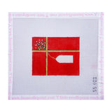Red Gift Box with Stitch Guide