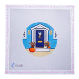 New England Autumn Door with Stitch Guide