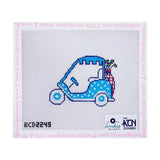 Turquoise Golf Cart